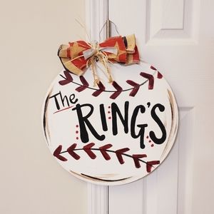 Baseball Door Hanger